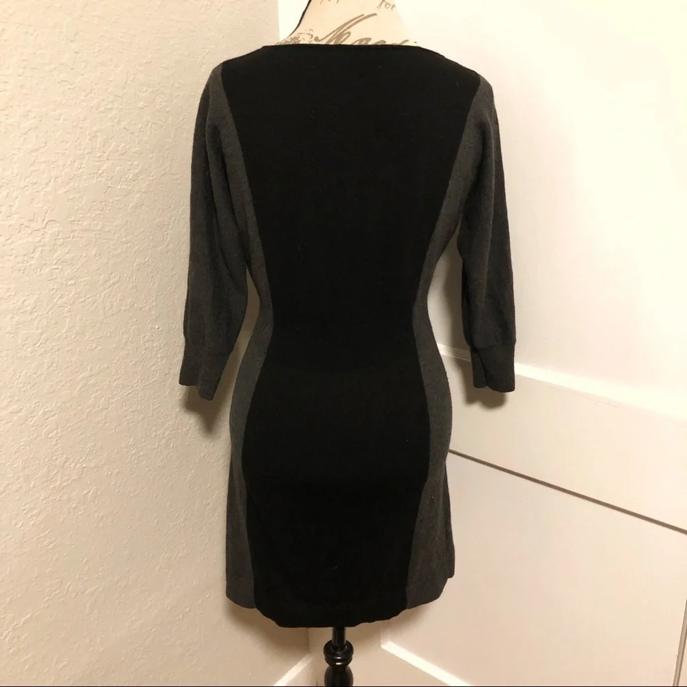 Ann Taylor Loft Dolman Sleeve Colorblock Sweater Dress